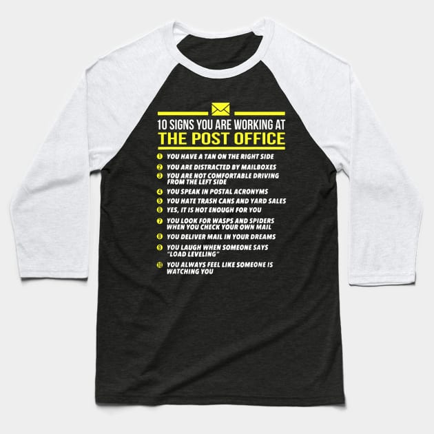 The Post Office - Postal Worker Baseball T-Shirt by janayeanderson48214